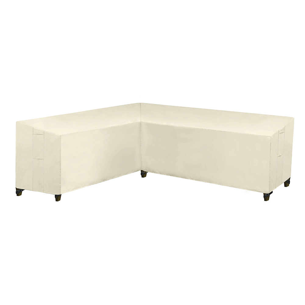Outdoor Furniture Cover Xl - Beżowy pokrowiec na sofę narożną w