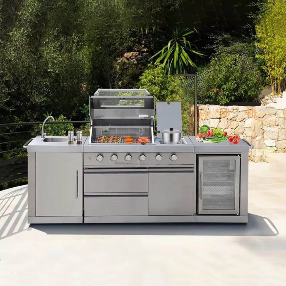 Outdoor Furniture Kitchener - Kuchnia ogrodowa z osłoną przeciwsłoneczną, odporna