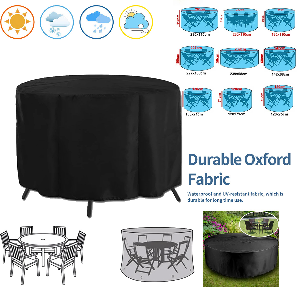 Okrągły Pokrowiec na Meble Ogr – Outdoor Furniture Paint recenzja i cena
