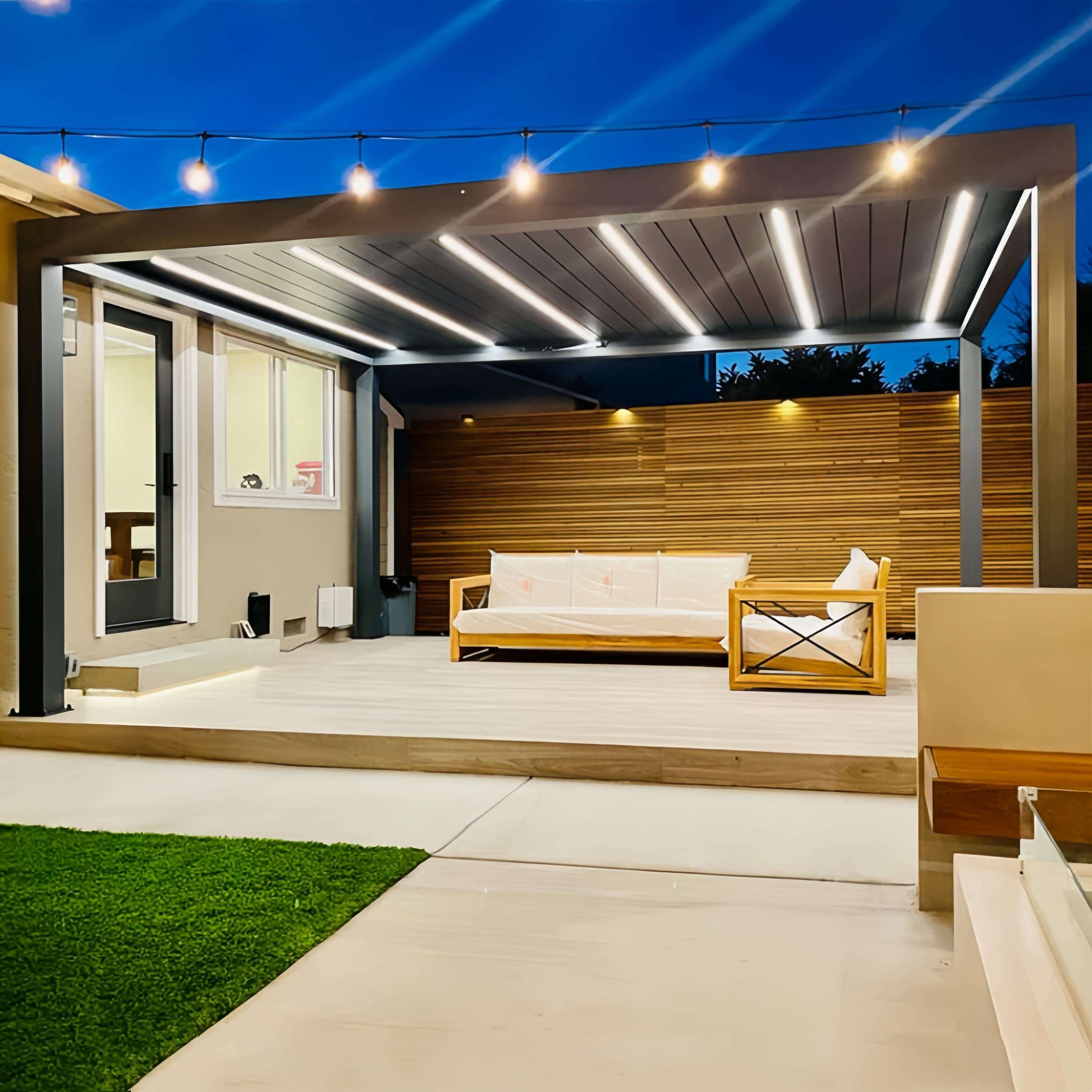 Niedrogi, prostokątny altan z  – Outdoor Furniture Aluminum recenzja i cena