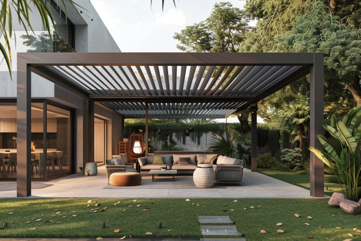 Pergola prostokątna ze stopu a – Outdoor Furniture Aluminum recenzja i cena