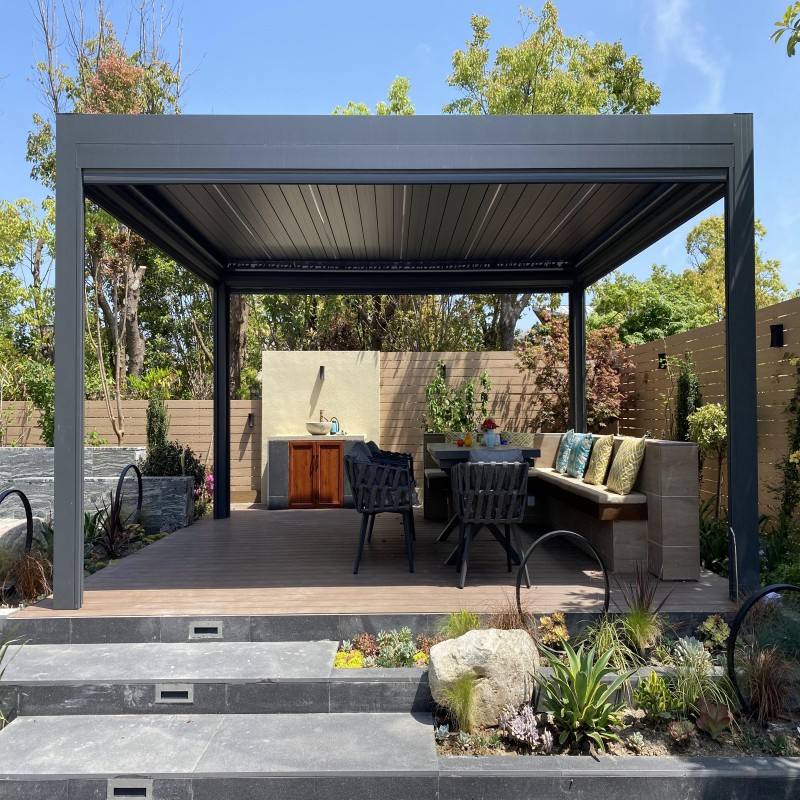 Pergola prostokątna ze stopu a – Outdoor Furniture Aluminum recenzja i cena
